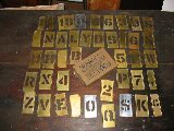2" brass stencils